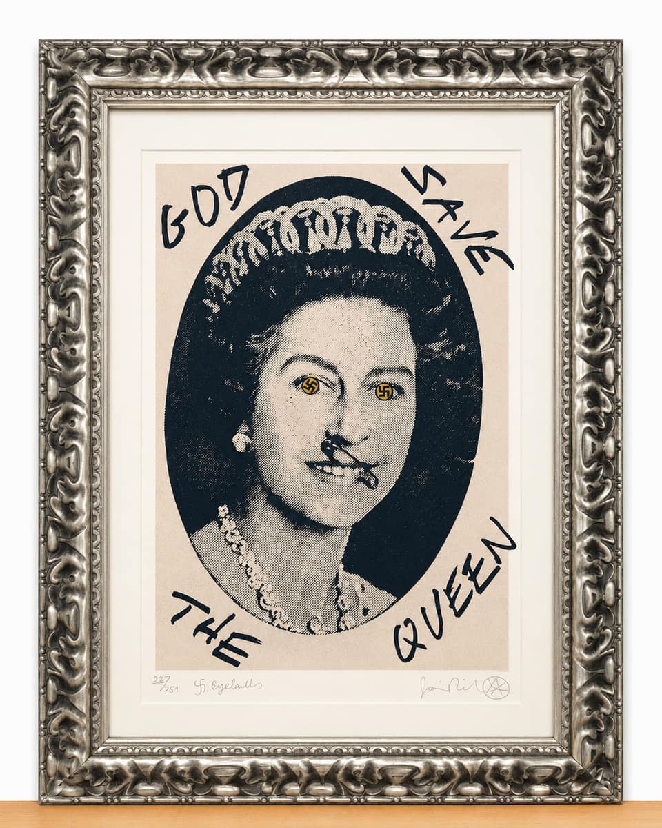 Jamie Reid, God Save The Queen Swastika Eyes 227.