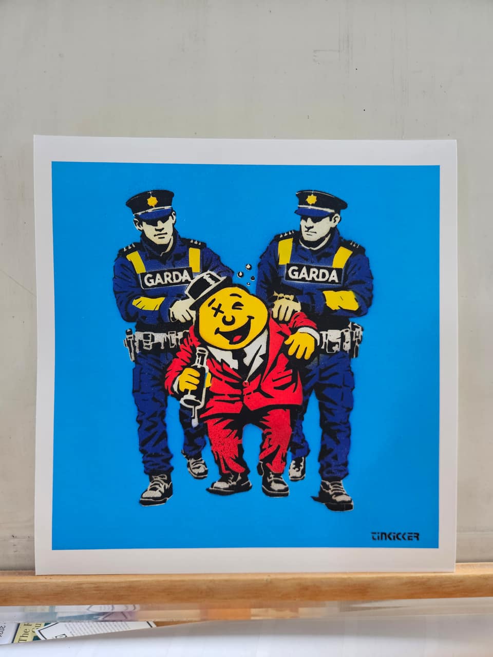 Tinkicker, Mr Tayto Blue Edition - Lithographie.