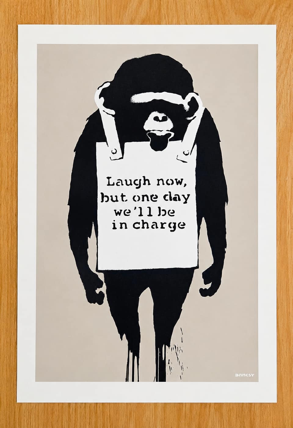 West Country Prince after Banksy, Laugh Now.